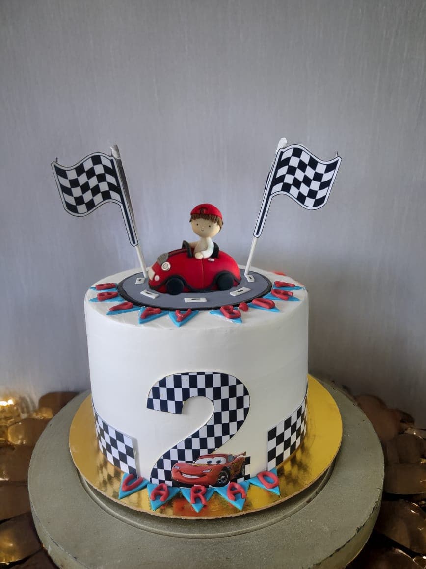 Racing Car Birthday Cake