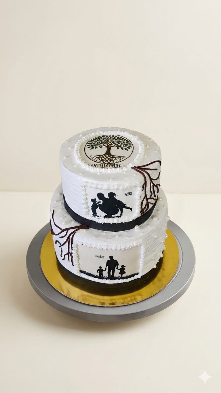 Tree of Life Father's Day Tiered Cake