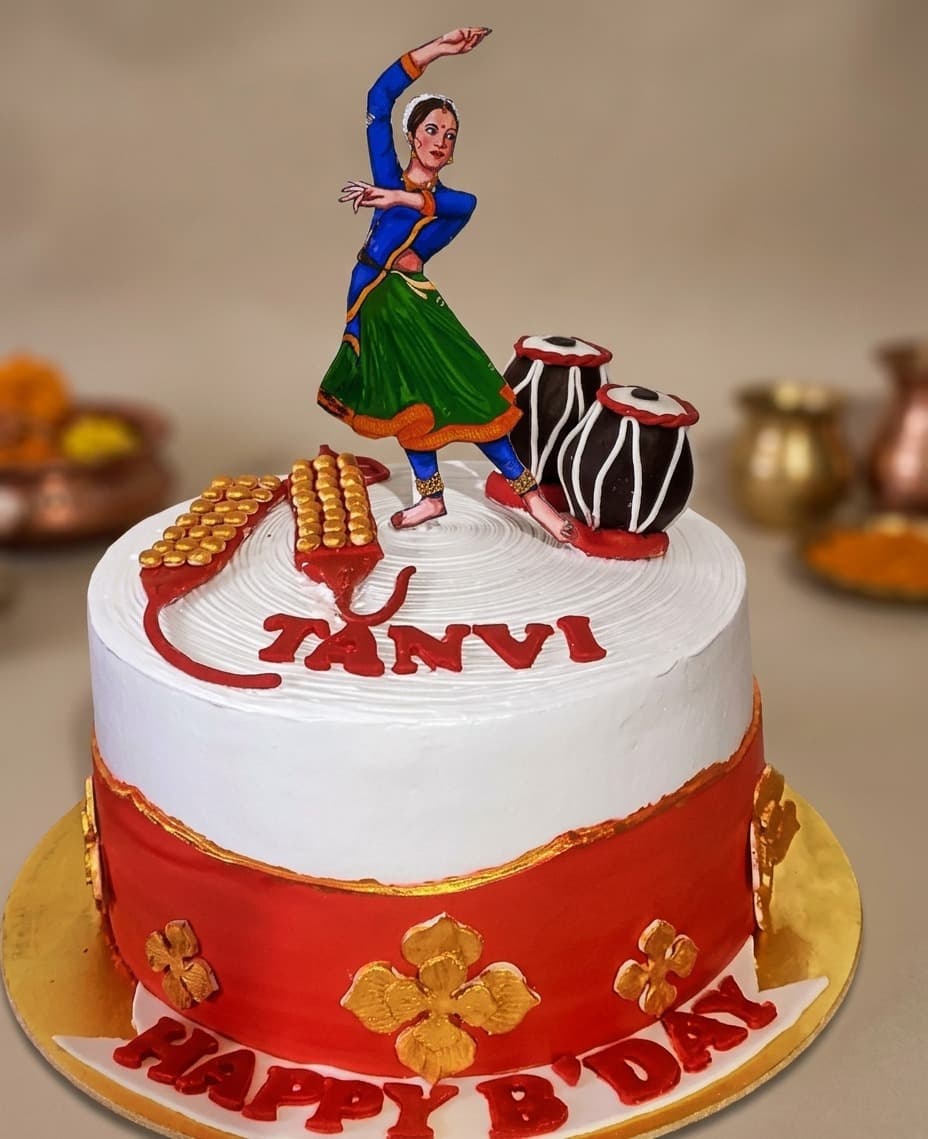 Kathak Dance Theme Designer Cake