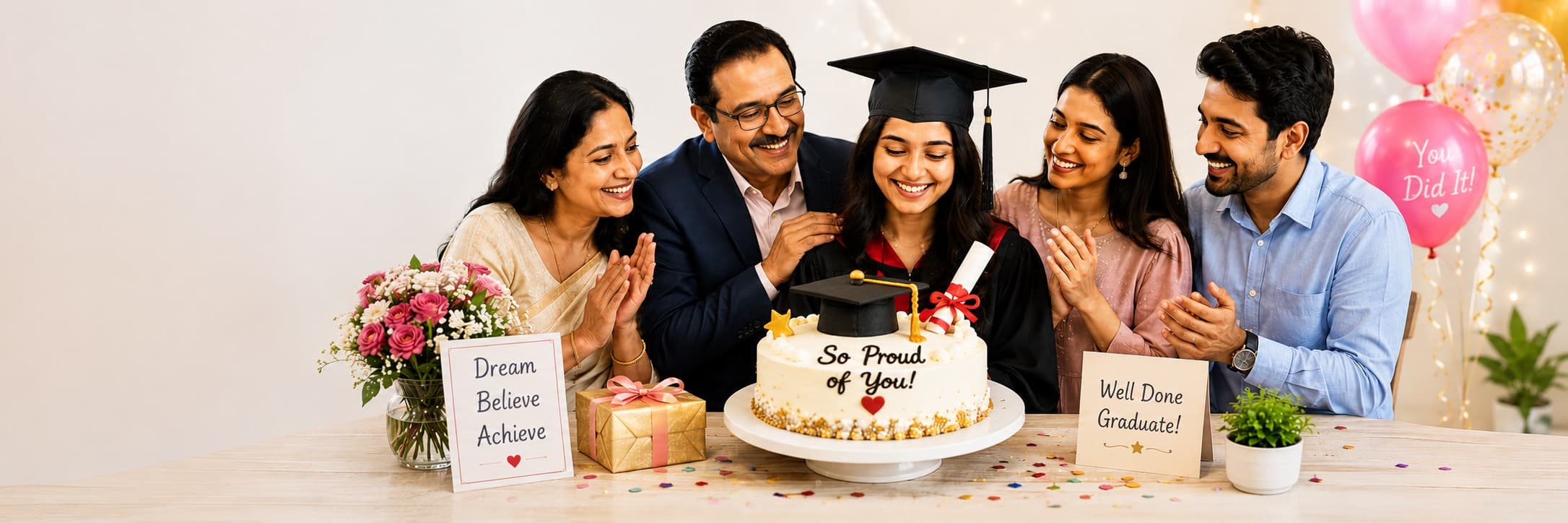 Graduation celebration cake