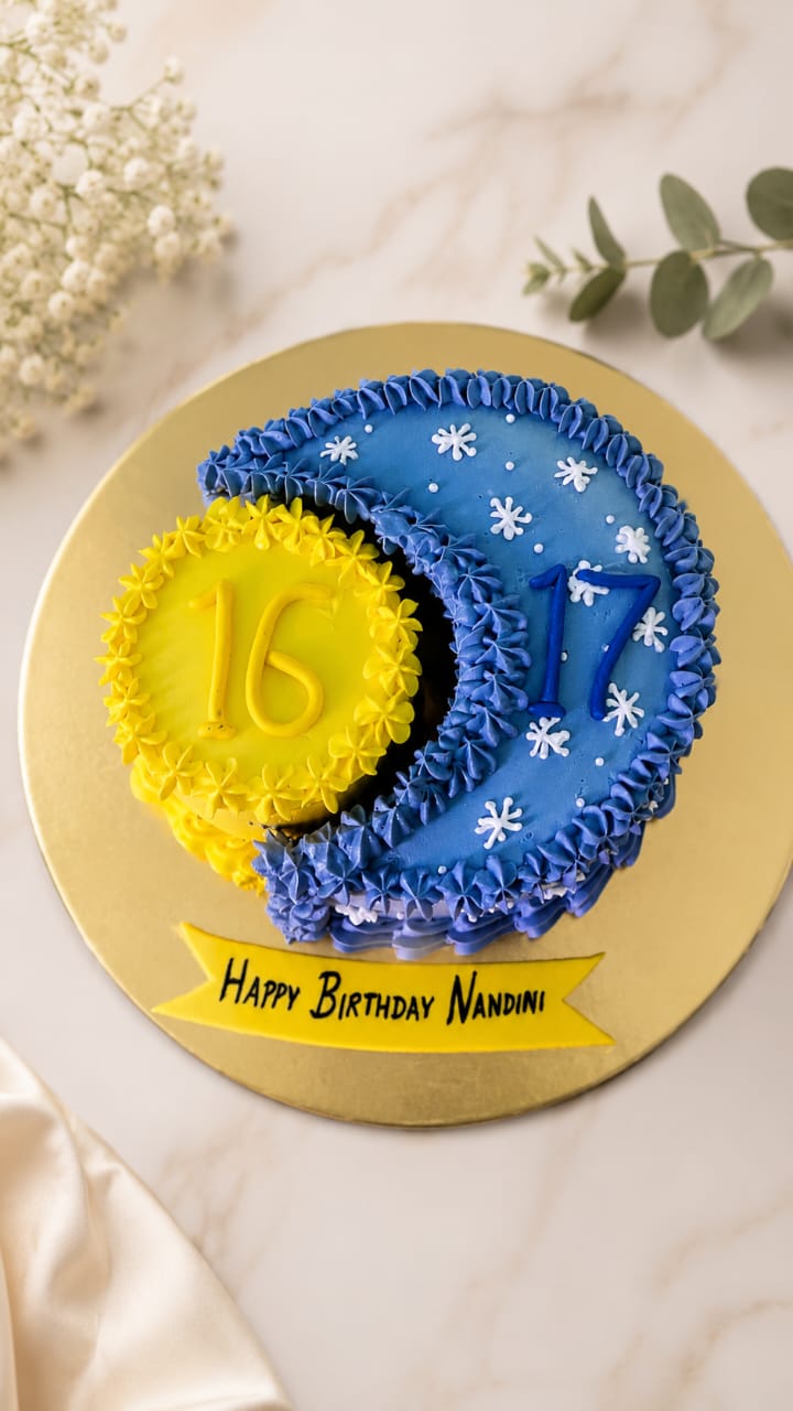 Sun & Moon Age Transition Birthday Cake